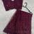 Wine embroidered net saree  with sequins work