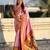 Pink color paithani silk fabric woven designer saree