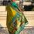 Mahendi color paithani silk fabric woven designer saree