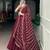 Elegant Maroon Party Wear Rangoli Silk Lehenga with Thread & Sequins Work