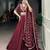 Elegant Maroon Party Wear Rangoli Silk Lehenga with Thread & Sequins Work