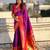 Purple color paithani silk fabric woven designer saree