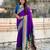Purple color paithani silk fabric woven designer saree