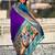 Purple color paithani silk fabric woven designer saree