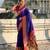 Voilet color paithani silk fabric woven designer saree