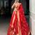 Bridal Red Banarasi Style Silk Lehenga with Traditional Zari Woven Design