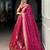 Rani Pink Banarasi Style Silk Lehenga with Traditional Zari Woven Design