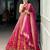 Rani Pink Banarasi Style Silk Lehenga with Traditional Zari Woven Design