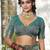 Green color silk blend woven designer ethnic partywear saree