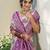 Purple color silk blend woven designer ethnic partywear saree