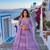 Lavender Net Lehenga Choli with Sequins, Zari & Thread Work with Dupatta