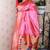Baby pink color designer traditional rich ceremonial soft silk saree