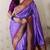 Lavender color designer traditional rich ceremonial soft silk saree