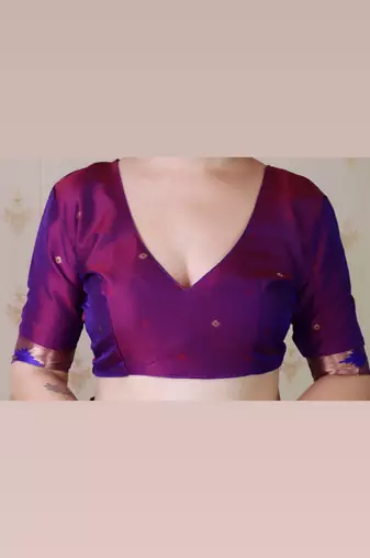 Lavender traditional rich ceremonial soft silk blend saree