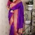 Purple color designer traditional rich ceremonial soft silk saree