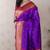 Purple color designer traditional rich ceremonial soft silk saree