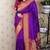 Purple color designer traditional rich ceremonial soft silk saree