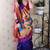 Voilet color designer traditional rich ceremonial soft silk saree