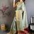 Grey Color weaving butti work  tissue saree