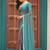 Blue color heavy wedding special designer pre stitched saree