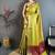 Olive Color weaving butti work  tissue saree