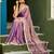 Purple color heavy wedding special designer pre stitched saree