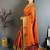 Orange Color weaving butti work  tissue saree