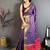 Purple Color weaving butti work  tissue saree