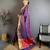 Purple Color weaving butti work  tissue saree
