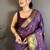 Purple Color weaving butti work  tissue saree