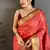 Red Color weaving butti work  tissue saree