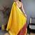 Yellow Color weaving butti work  tissue saree