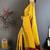 Yellow Color weaving butti work  tissue saree
