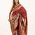 Maroon color banarasi silk fabric heavy partywear ceremonial saree