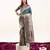Rama color banarasi silk fabric heavy partywear ceremonial saree