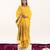 Yellow color banarasi silk fabric heavy partywear ceremonial saree