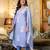 lavender rayon printed kurta sets