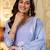 lavender rayon printed kurta sets