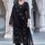 black georgette embroidered kurta sets
