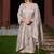 grey vichitra silk embroidered kurta sets