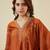 rust vichitra silk embroidered kurta sets