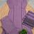 purple cotton blend embroidered kurta sets