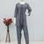 Grey color faux georgette party wear designer co ord set