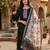 black cotton blend embroidered kurta sets
