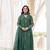 dark green chanderi silk embroidered kurta sets
