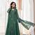dark green chanderi silk embroidered kurta sets
