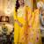 yellow viscose rayon embroidered kurta sets