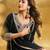 black georgette embroidered kurta sets