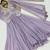 lavender georgette embroidered kurta sets