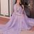 lavender georgette embroidered kurta sets